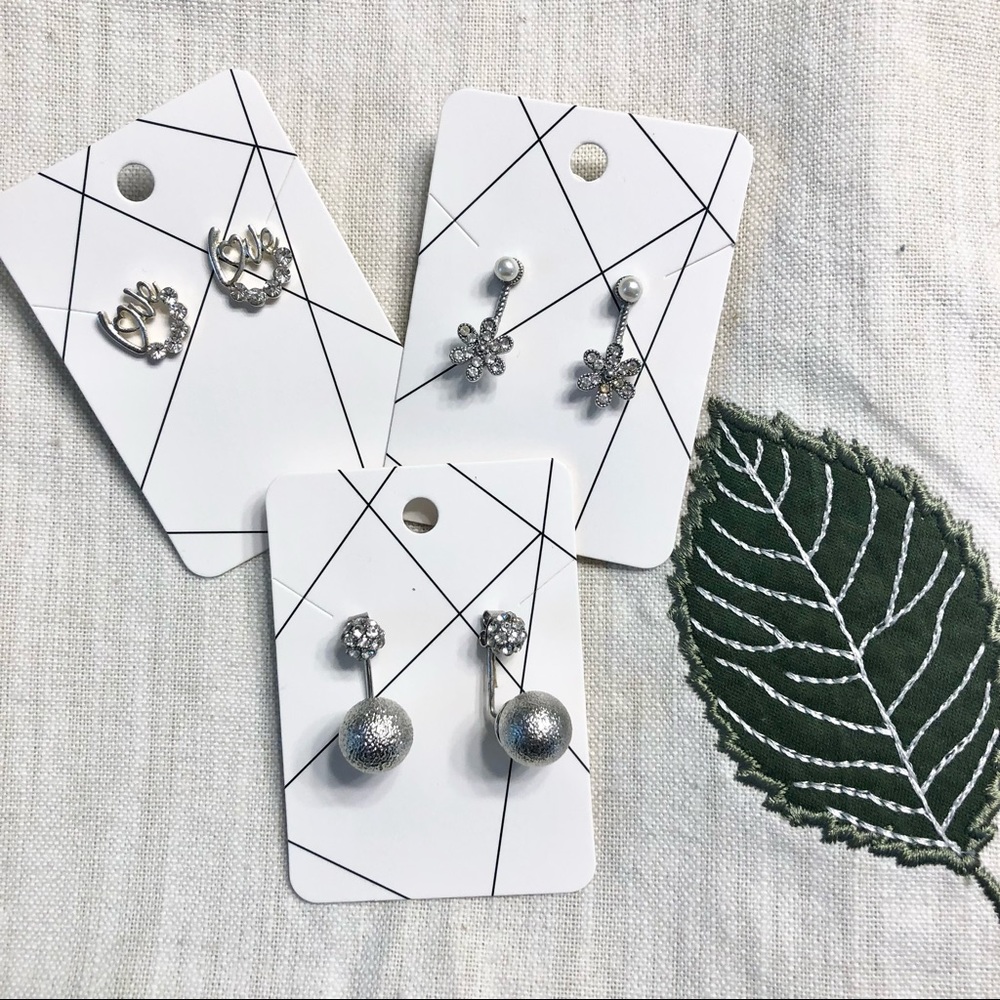 Never Worn Silver earrings BUNDLE - New Condition